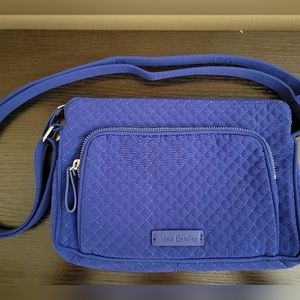 Vera Bradley Microfiber RFID Little Hipster in Gage Blue